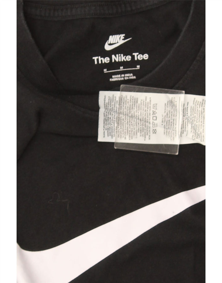 Nike T-shirt graphique pour homme en coton noir moyen
