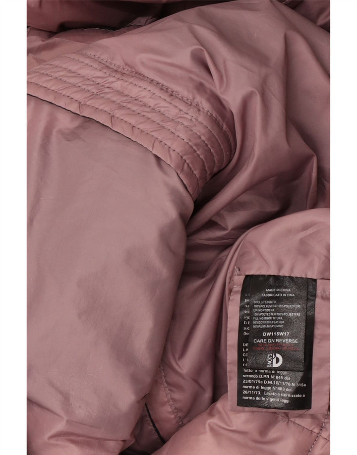 Dack's Manteau rembourré à capuche pour femme UK 16 Large Bleu Marine Polyester