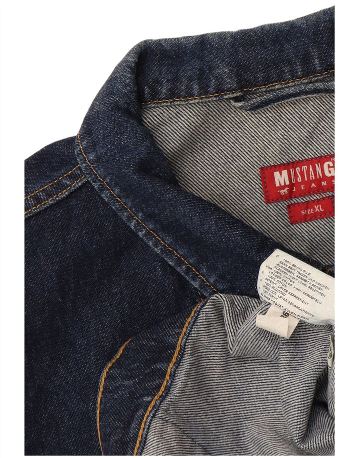 MUSTANG Veste en Jean Homme UK 40 XL Bleu Marine Coton