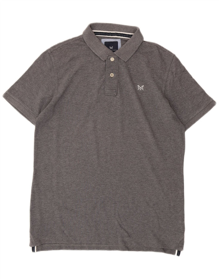 Crew Clothing Polo Homme Petit Gris Coton