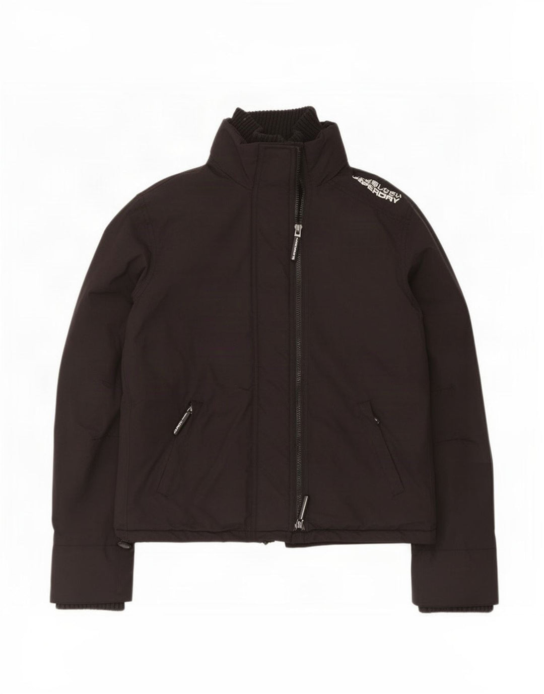 Superdry Veste de Pluie Femme UK 18 XL Nylon Noir