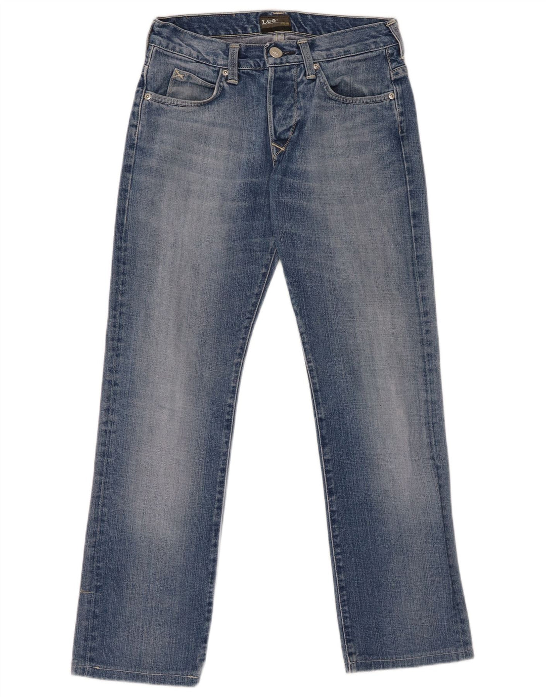 Lee Jean Droit Knox Femme W28 L28 Bleu Coton
