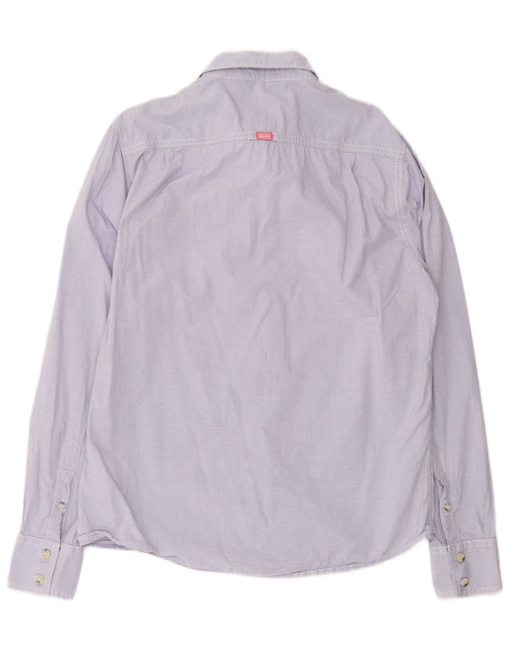 Superdry Chemise Homme XL Violet Pinstripe Cotton