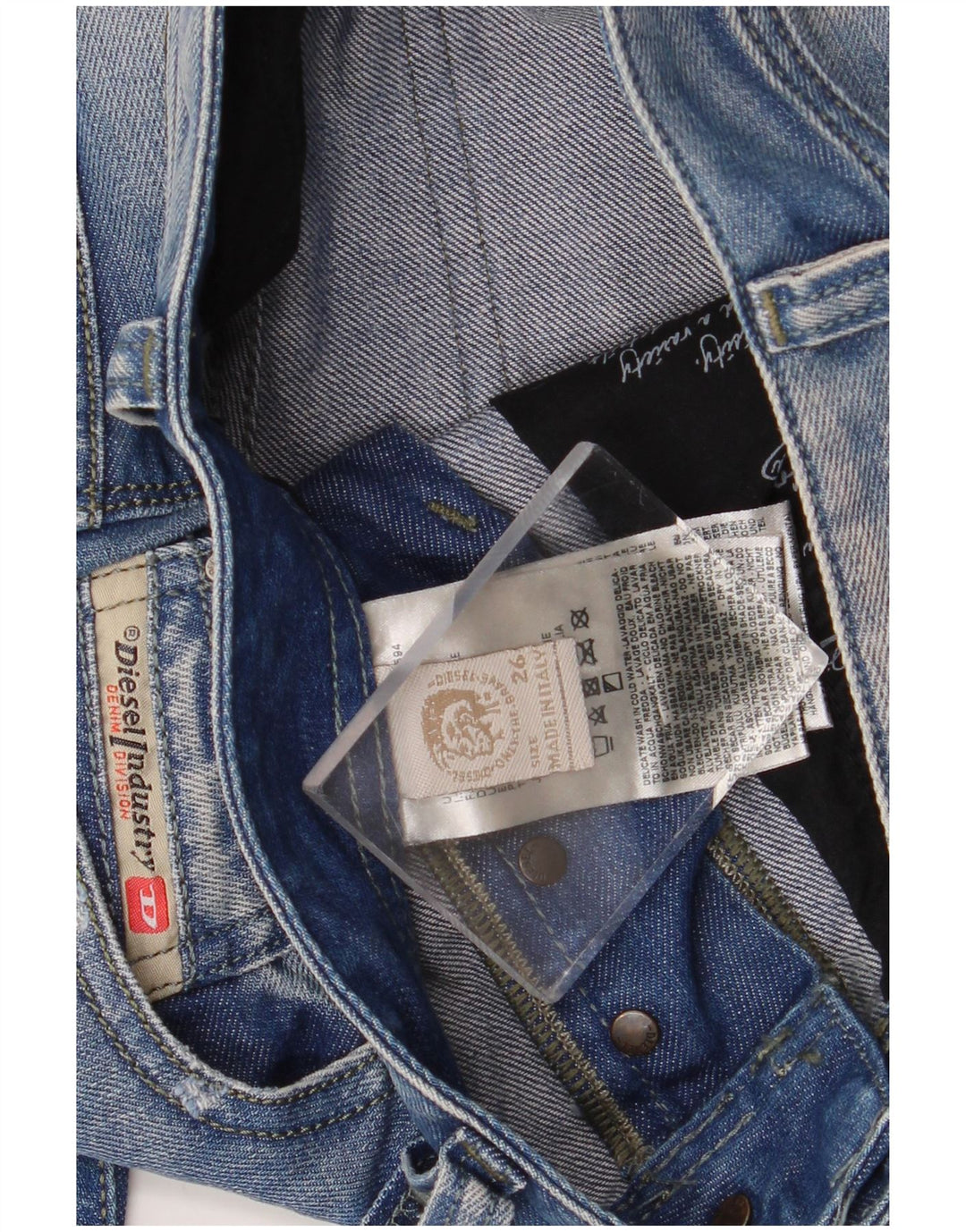 Jean Slim Joggers Femme Diesel W26 L29 Bleu Coton