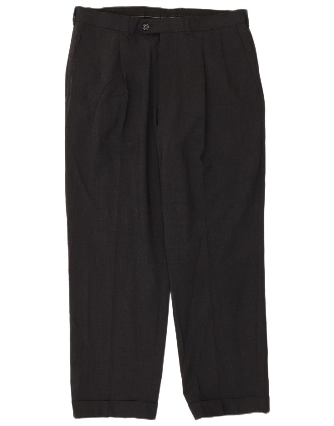 Marks & Spencer Pantalon de costume sur mesure pour homme W34 L29 Gris Polyester