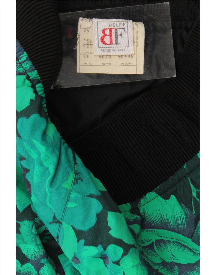 Belfe & Belfe Pantalon De Ski Femme IT 42 Nylon Floral Vert Moyen