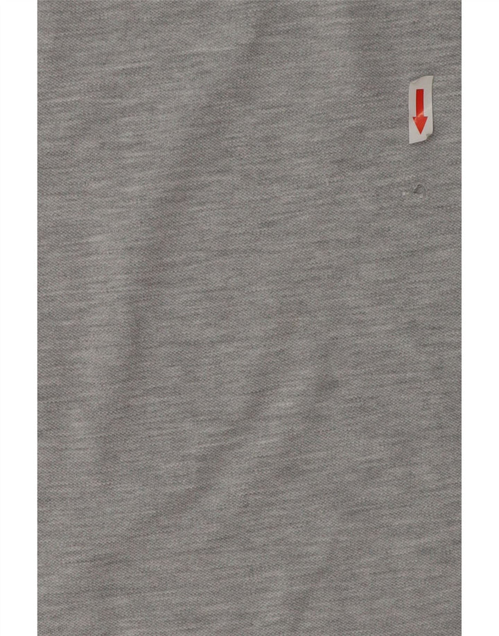 Lee Polo Femme UK 12 Coton Chiné Gris Moyen
