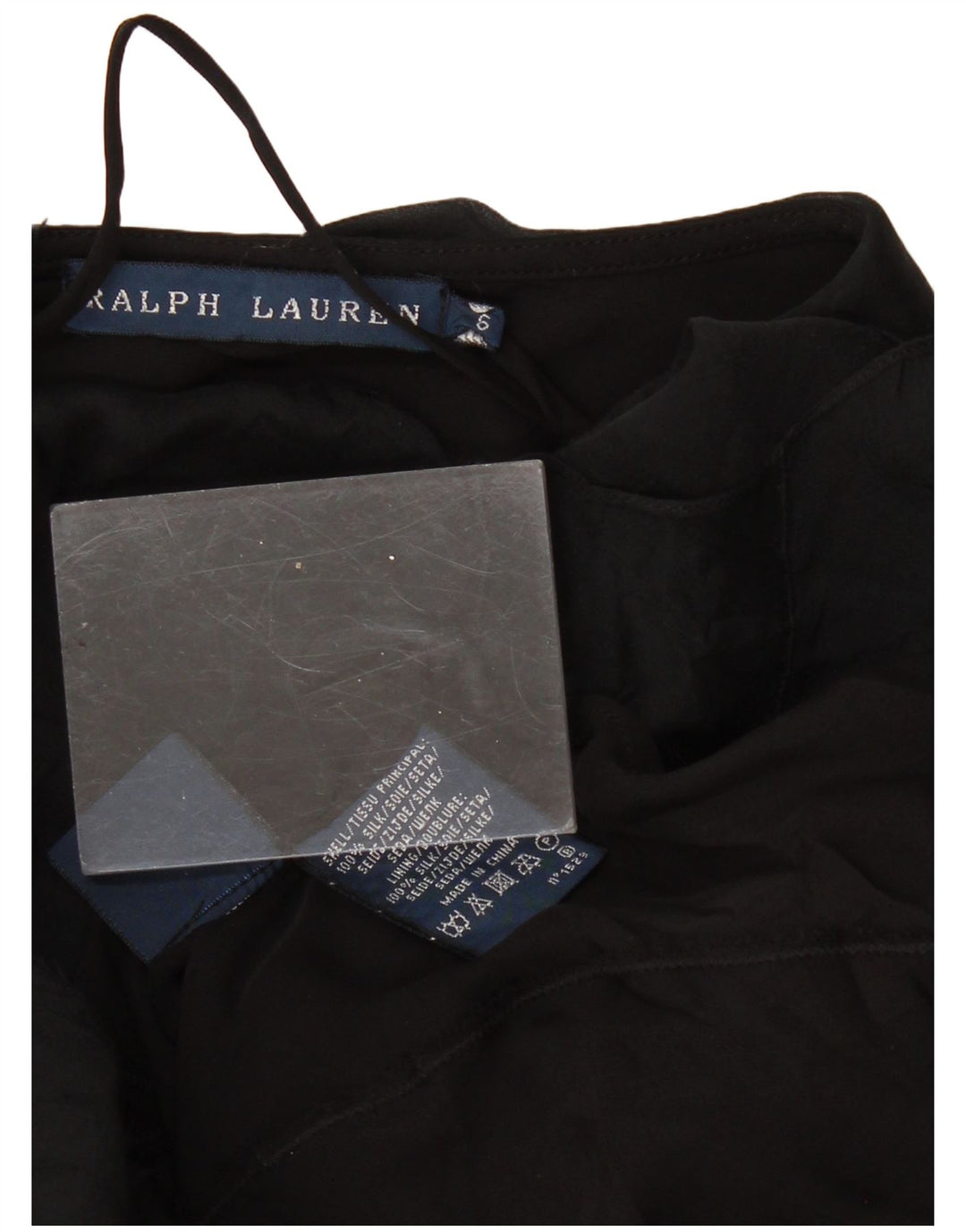 RALPH LAUREN Jupe asymétrique femme US 6 Medium W28 Soie noire