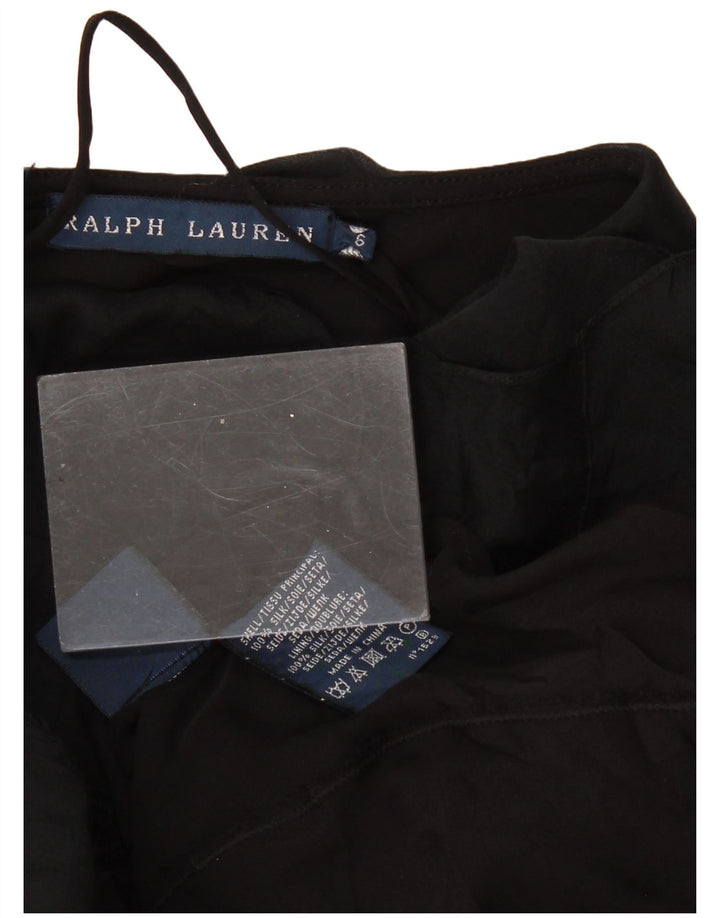 RALPH LAUREN Jupe asymétrique femme US 6 Medium W28 Soie noire