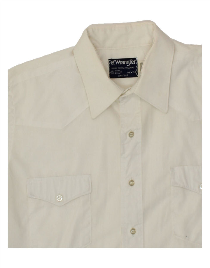 WRANGLER Chemise à manches courtes pour homme Taille 16 Grand coton blanc