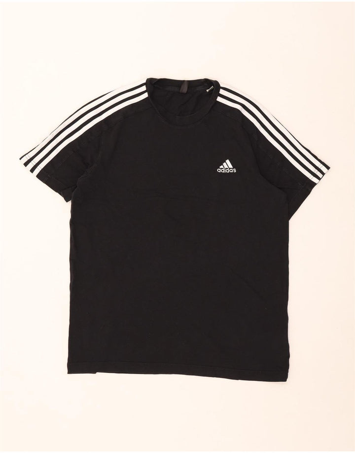 Adidas T-Shirt Homme Haut Noir Moyen Coton