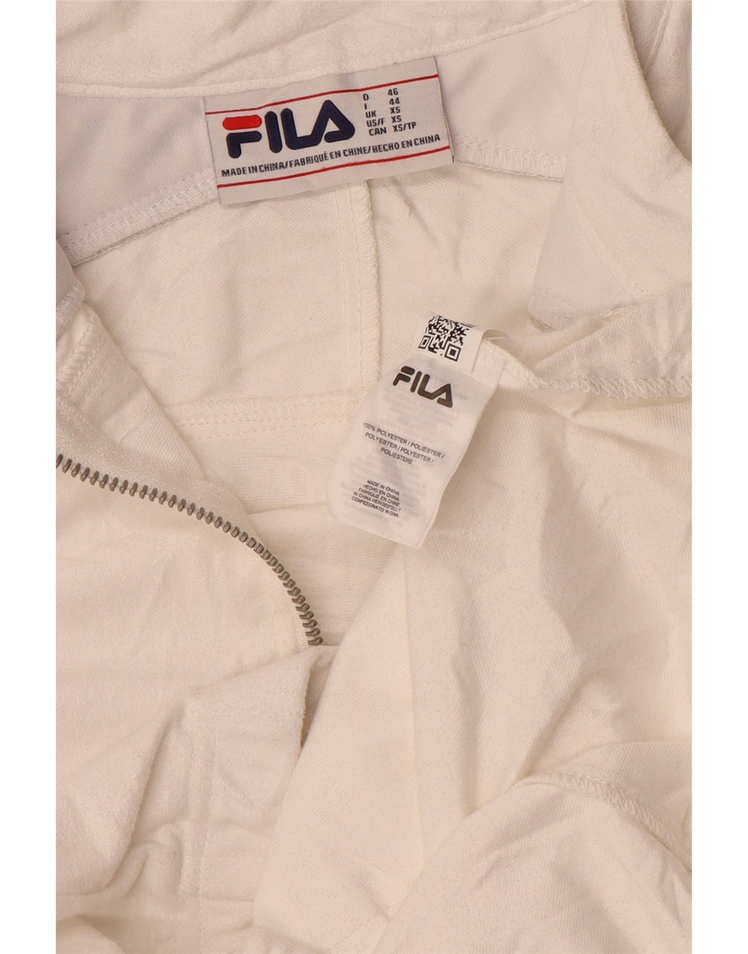 Fila Veste de survêtement pour homme XS Blanc Polyester