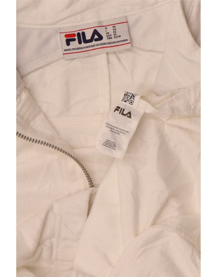 Fila Veste de survêtement pour homme XS Blanc Polyester