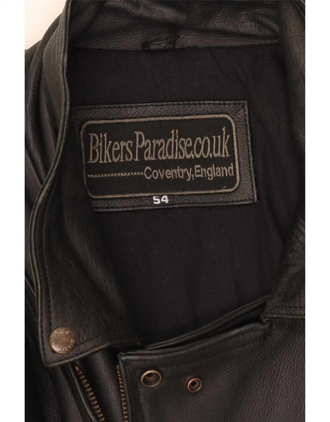 Bikers Paradise Veste de motard en cuir pour homme EU 54 2XL Noir