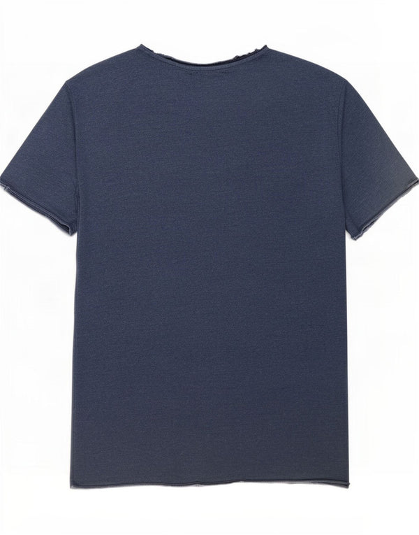 Zara T-Shirt Homme Top Large Bleu Marine