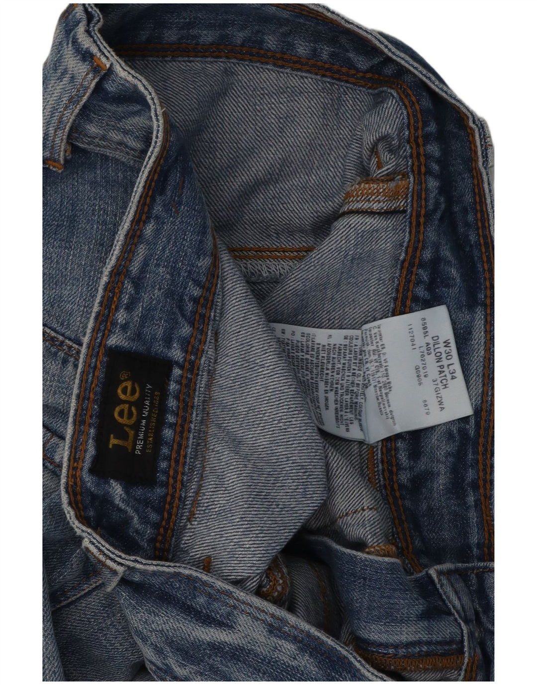 Lee Jean droit Dillon Patch W30 L29 homme bleu coton