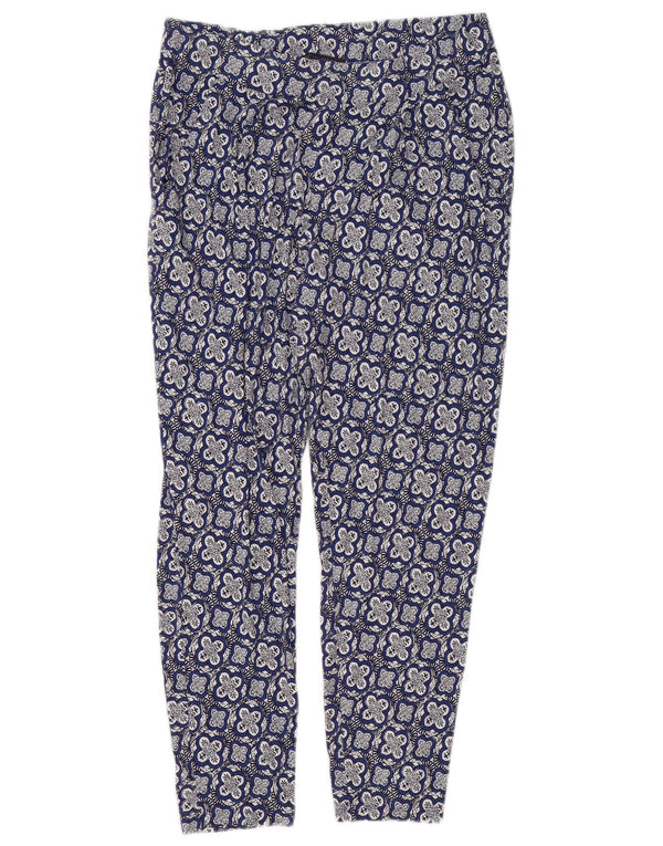 Marks & Spencer Leggings pour femme UK 10 Small Bleu Floral Viscose