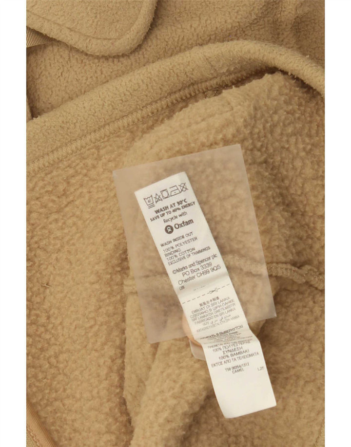 Marks & Spencer Veste polaire pour femme UK 20 2XL Beige Polyester