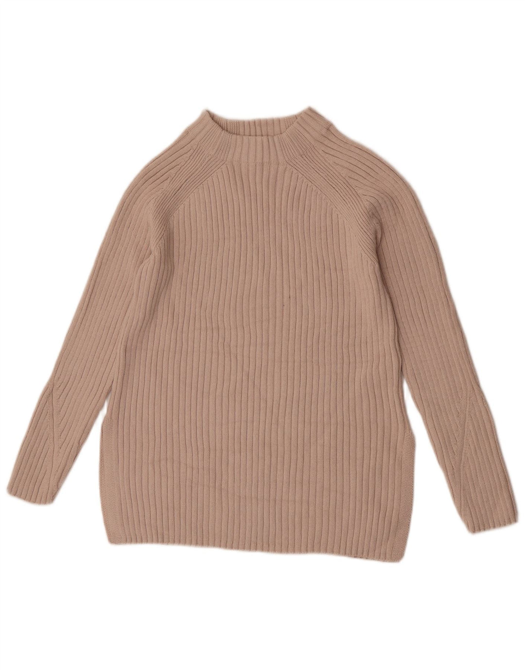 Marks & Spencer Pull col roulé pour femme XS en coton beige