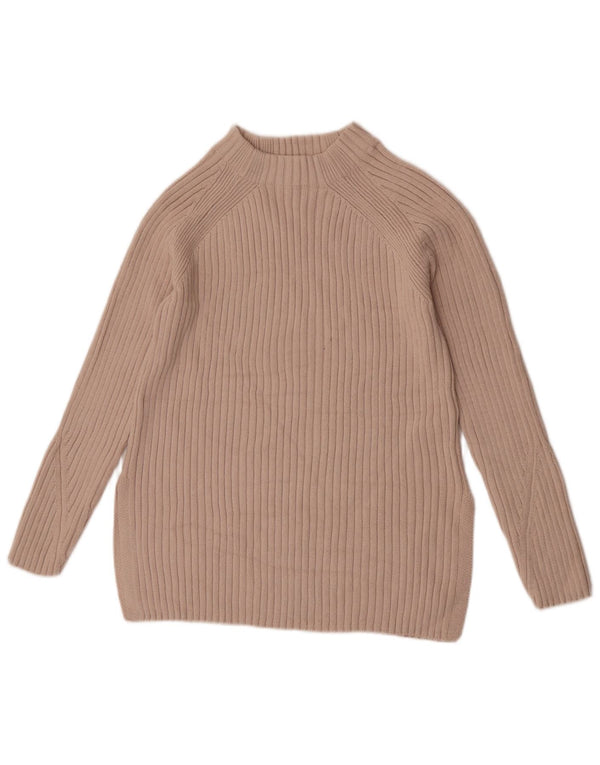 Marks & Spencer Pull col roulé pour femme XS en coton beige
