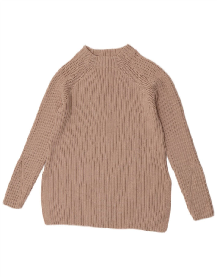 Marks & Spencer Pull col roulé pour femme XS en coton beige