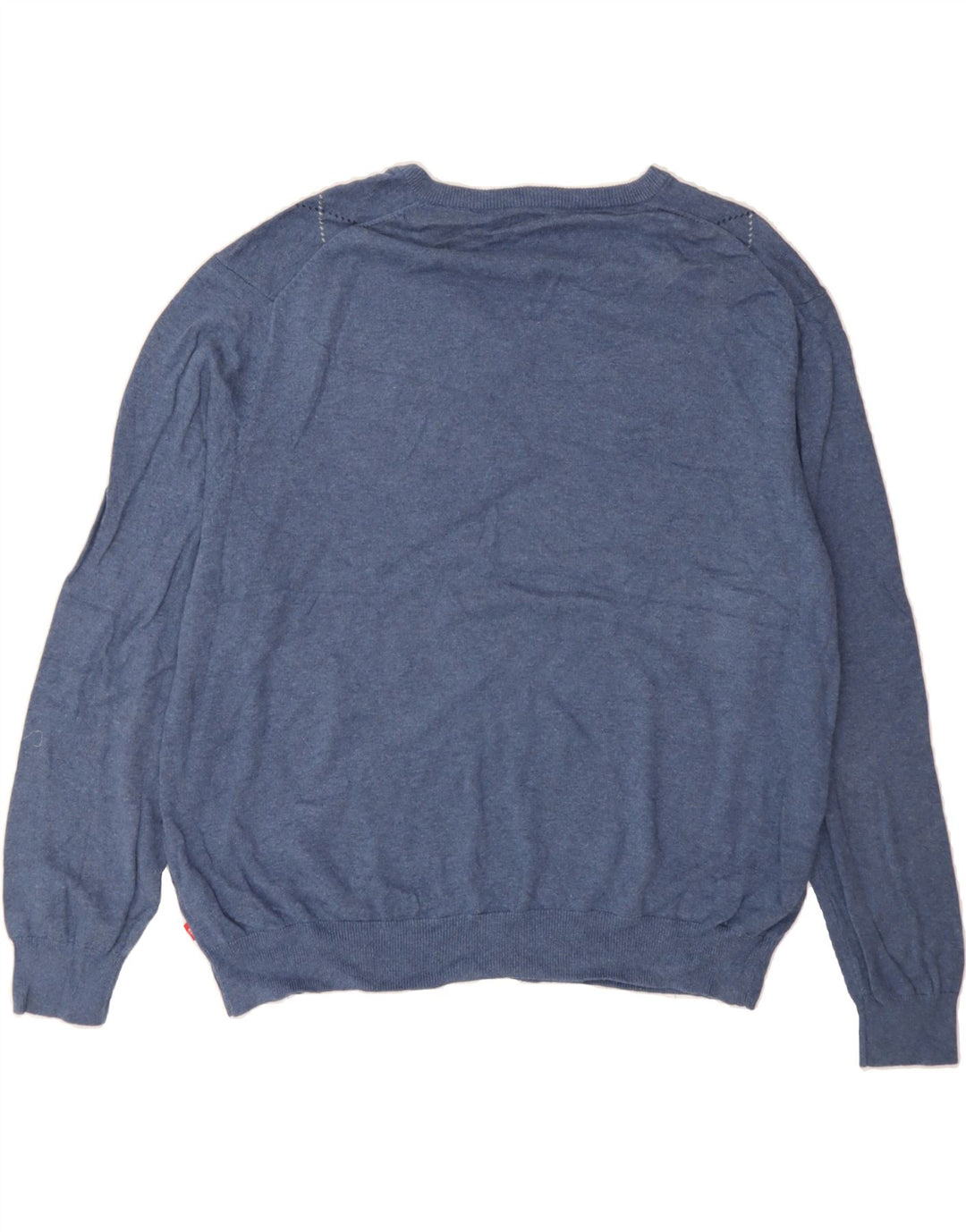 IZOD Pull col V pour Homme 2XL Bleu Argyle/Diamant Coton