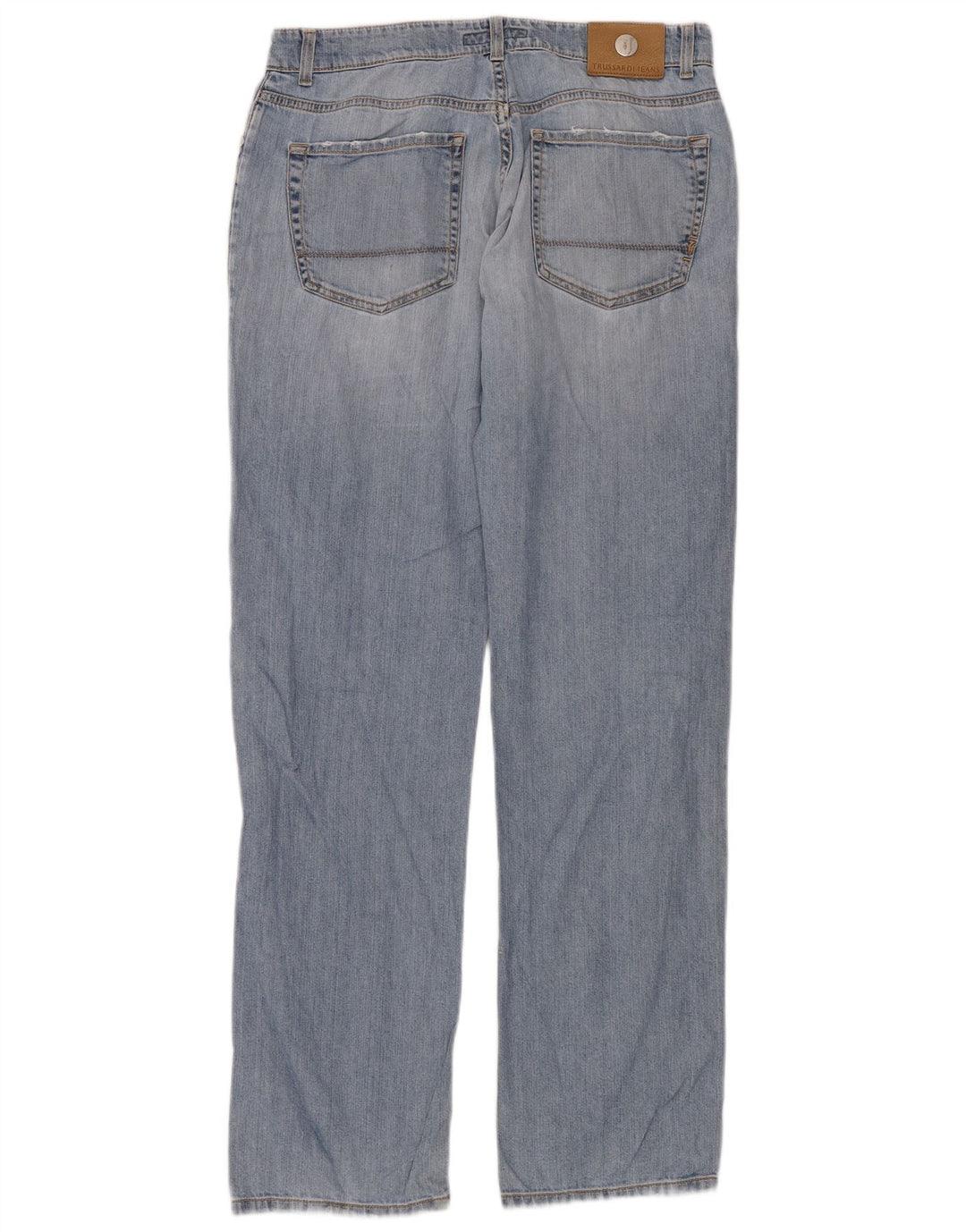 Trussardi Jean Droit W32 L34 Bleu Coton Femme
