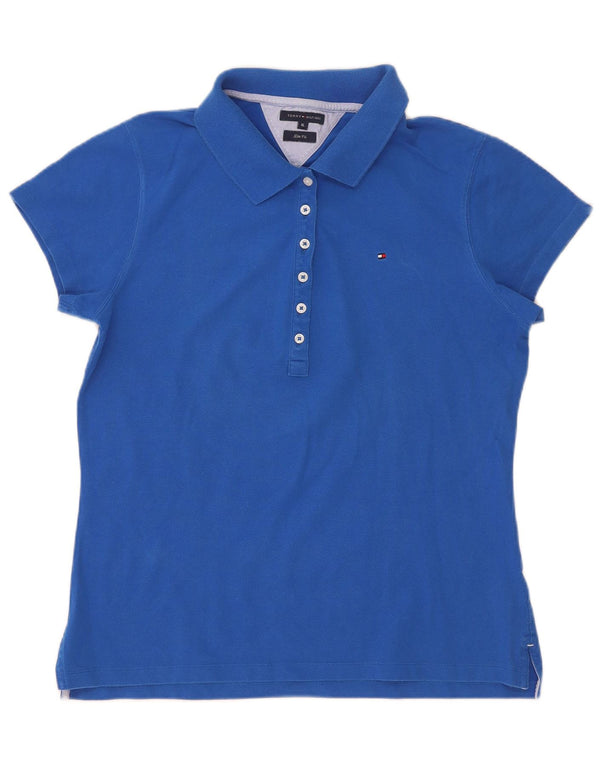 Tommy Hilfiger Polo Slim Fit pour femme UK 18 XL Bleu Coton