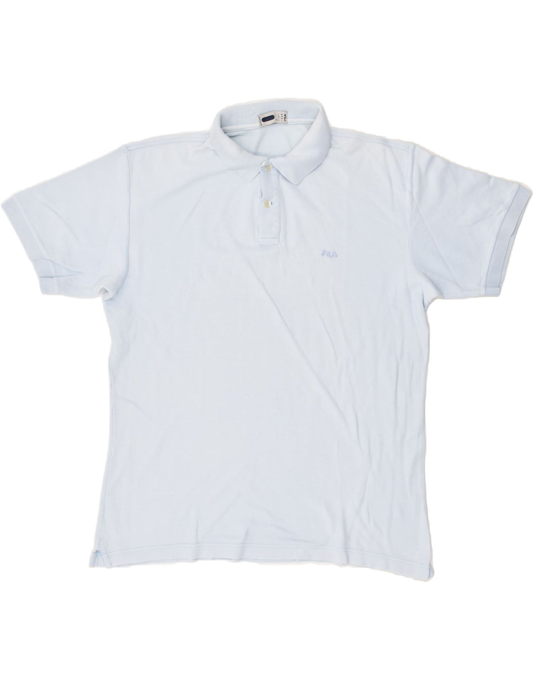 FILA Mens Polo Shirt IT 54 XL Blue Cotton | Vintage Fila | Thrift | Second-Hand Fila | Used Clothing | Messina Hembry 