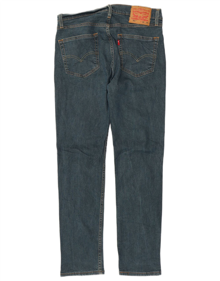 Levi's Jean Slim 511 Homme W32 L30 Bleu Marine Coton