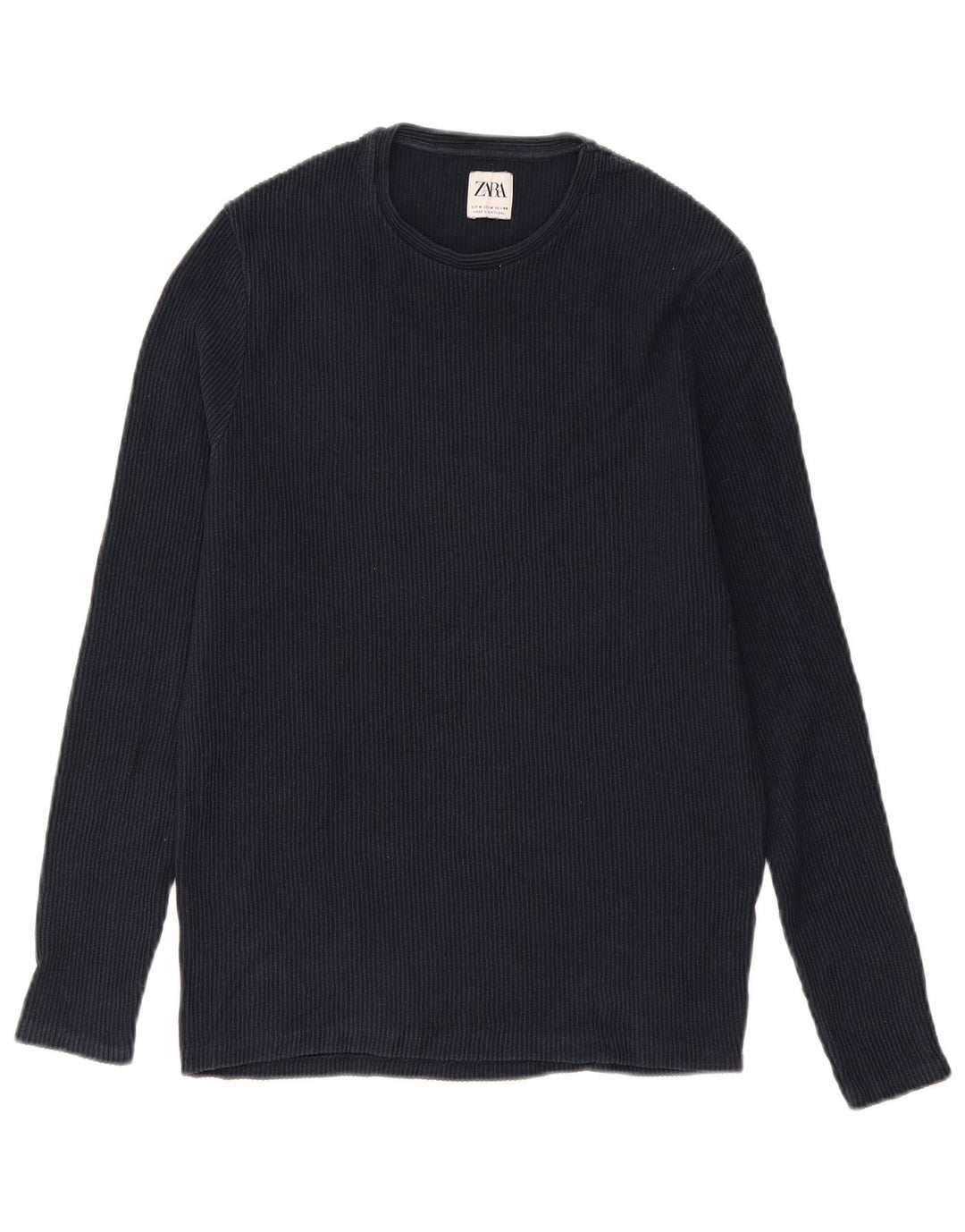 Zara Homme Top Manches Longues Bleu Marine Moyen