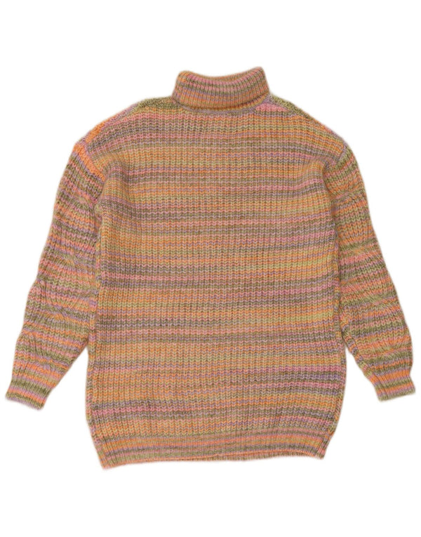 Zara Pull Col Roulé Fille 13-14 Ans Rayé Multicolore