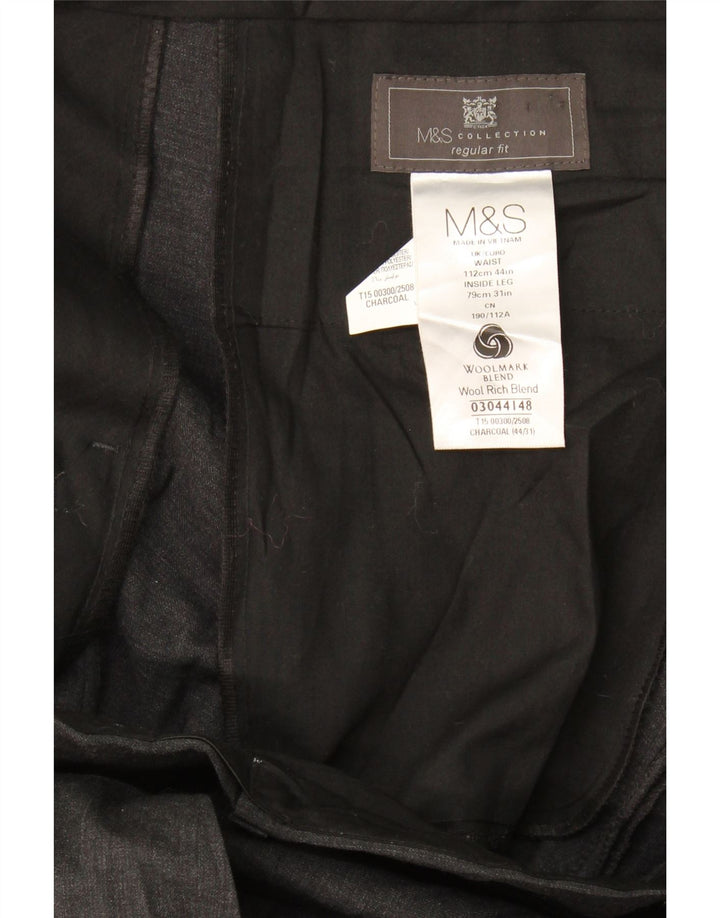 Marks & Spencer Pantalon de costume coupe classique pour homme W44 L31 Gris laine