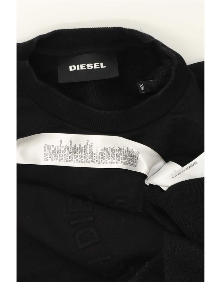 Diesel Sweatshirt Jumper XS Noir Coton Homme