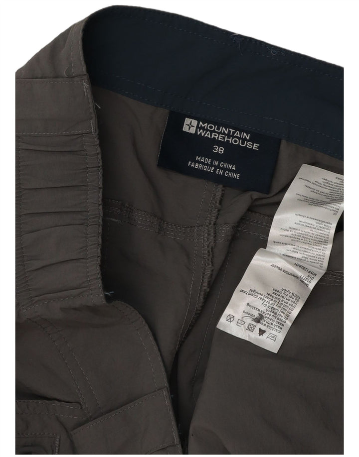 Mountain Warehouse Pantalon Cargo Droit Homme W38 L34 Nylon Gris