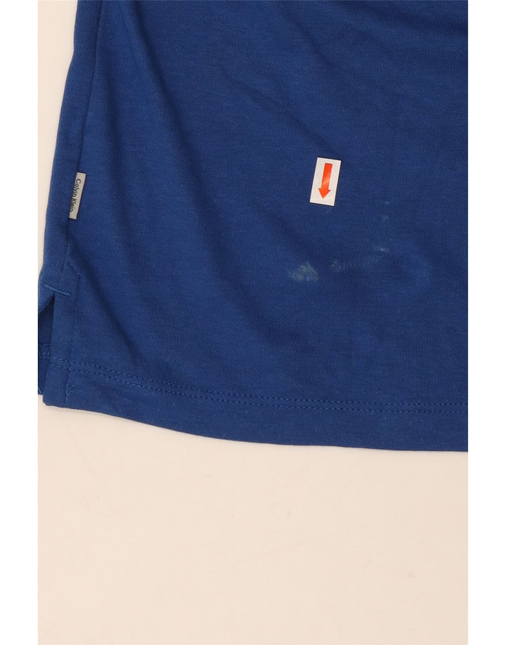CALVIN KLEIN Polo Homme Grand Bleu Coton