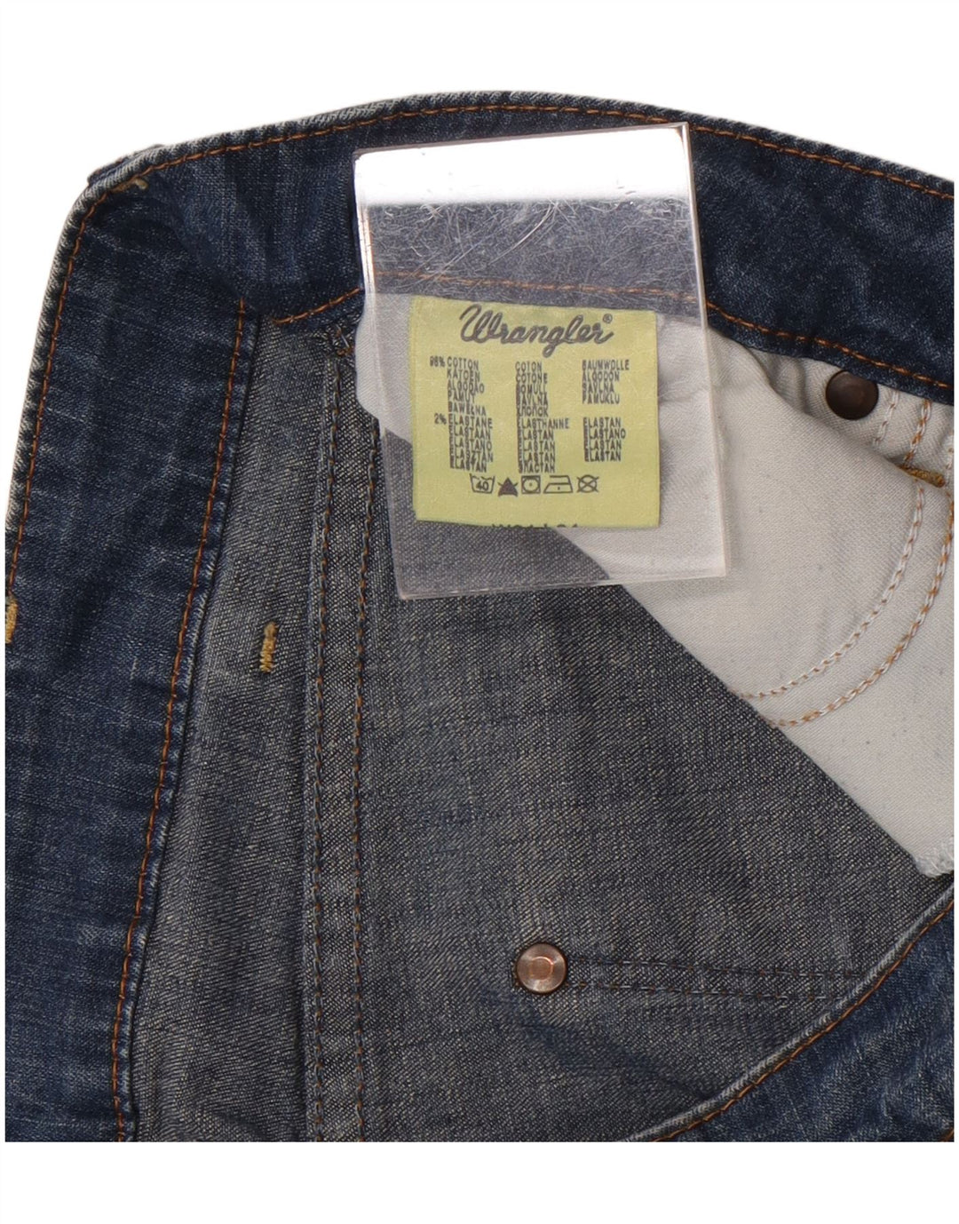 Wrangler Short Iris Denim W31 Homme Bleu Moyen Coton