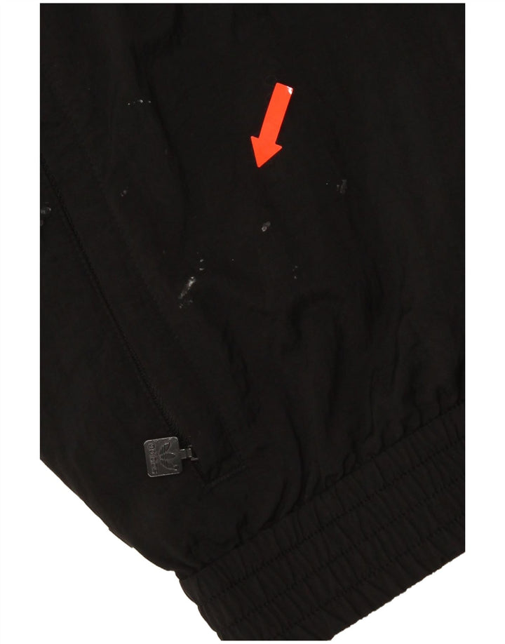 Adidas Veste bomber coupe ample pour homme UK 42 XL Noir Polyamide