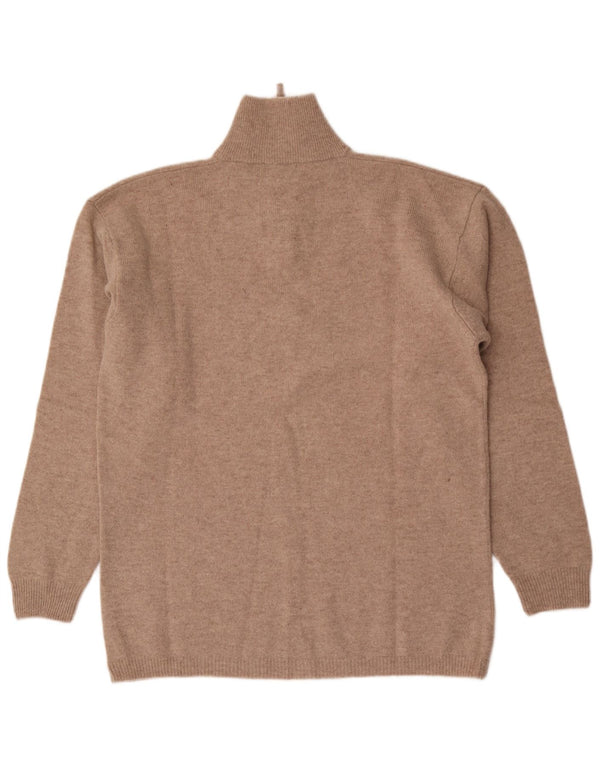 Kappa Pull col zippé pour homme en laine beige 2XL