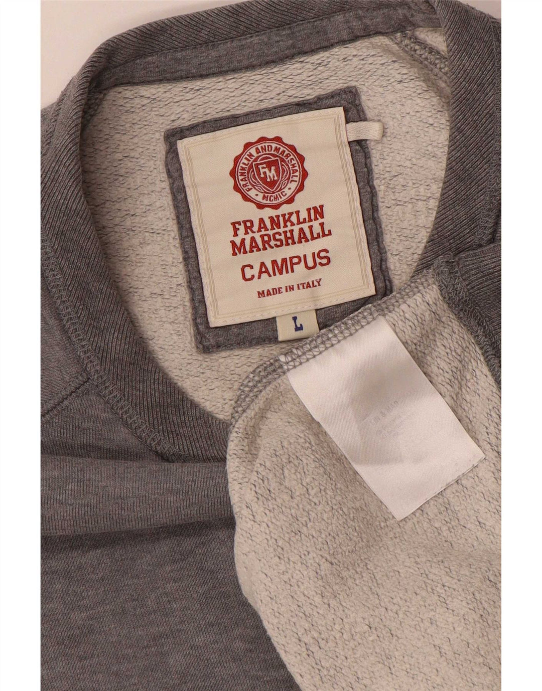 Franklin & Marshall Sweat-shirt pour hommes, grand, gris moucheté