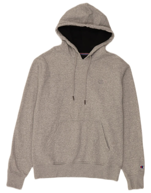 Champion Pull à capuche coupe régulière pour femme UK 14 Gris moyen Coton