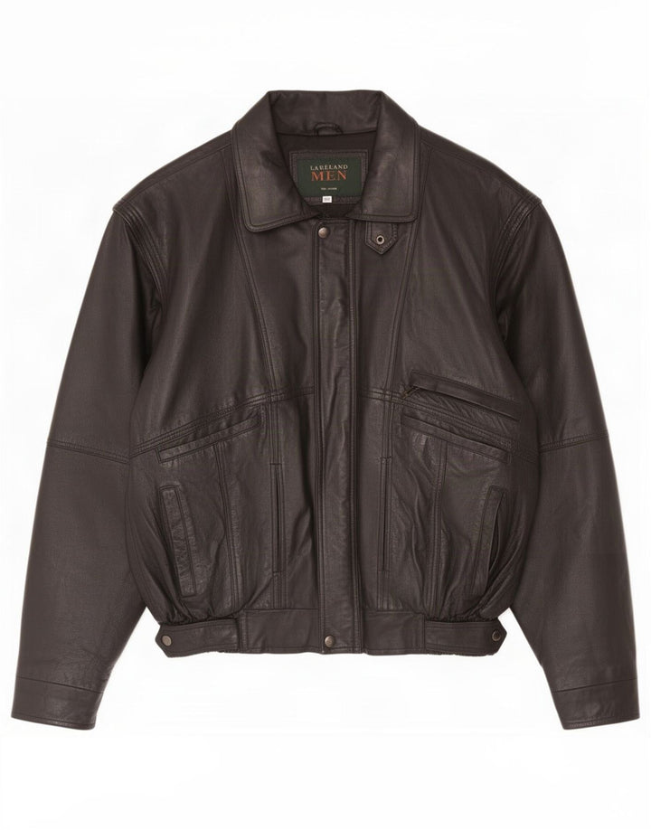 Lakeland Veste en cuir pour homme UK 40 Large Noir