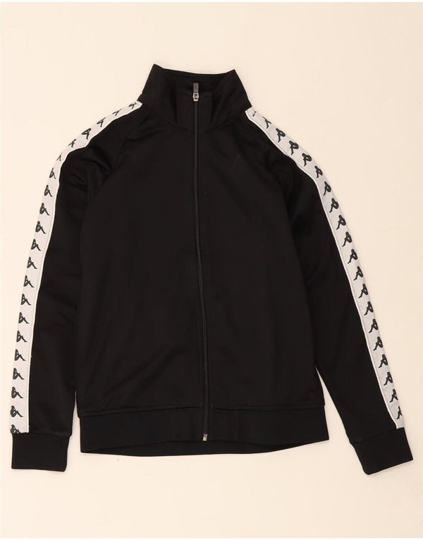 Kappa Veste de Survêtement Graphique Garçon 13-14 Ans Noir Colorblock