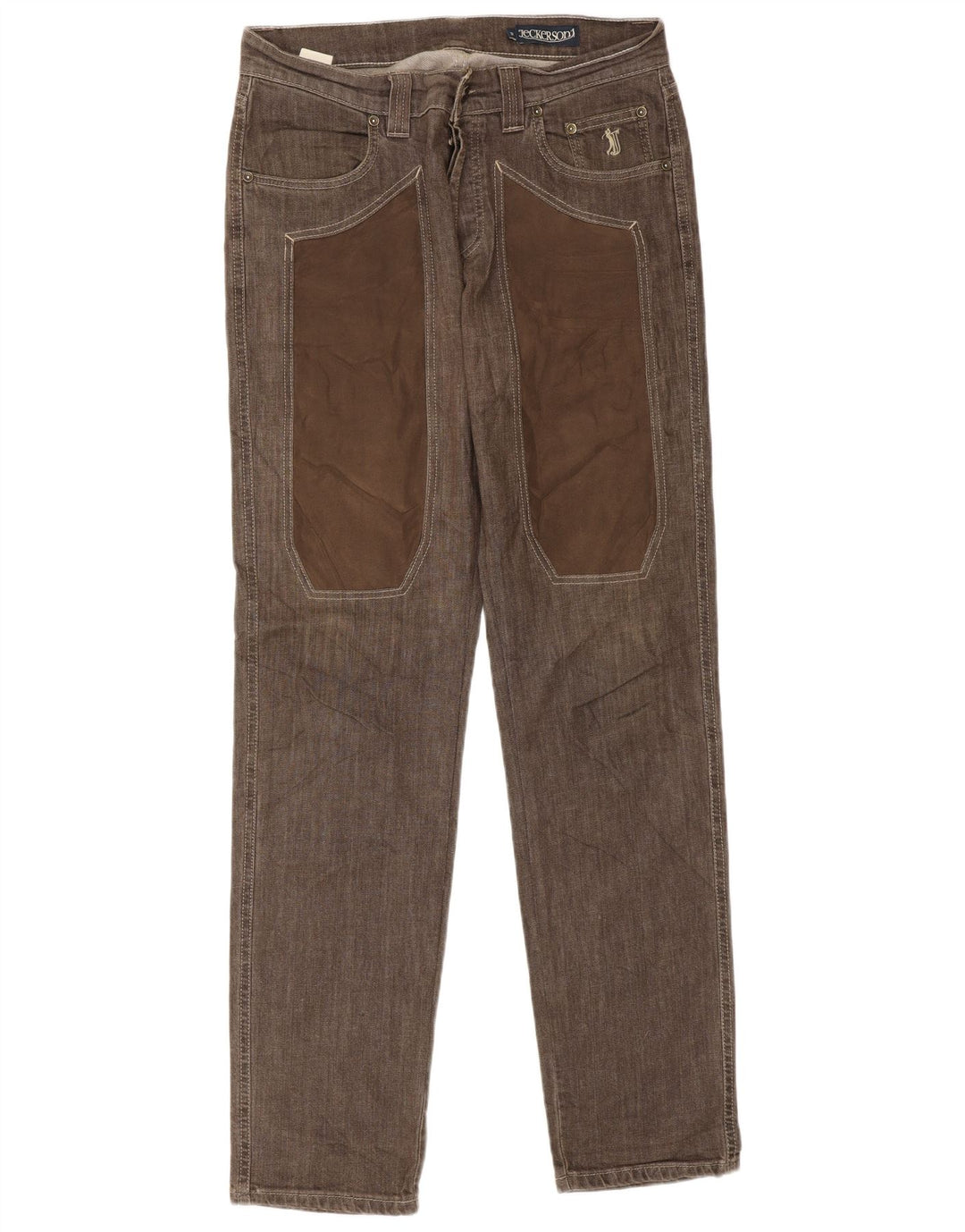 Jeckerson Jean Slim Homme W32 L34 Marron Coton