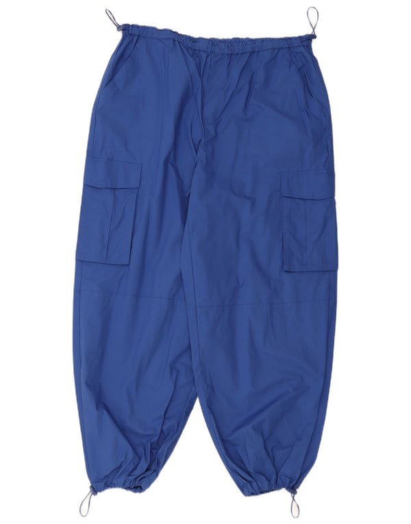 Jack Wills Pantalon cargo de jogging coupe ample pour femme UK 14 Large W34 L29 Bleu