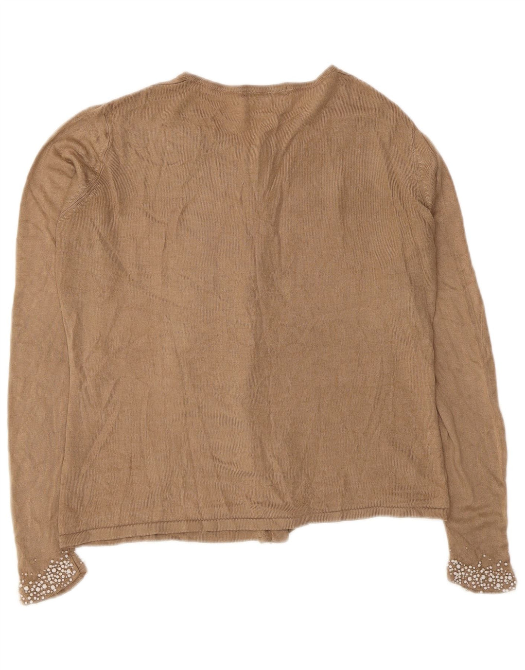 Marks & Spencer Pull cardigan surdimensionné pour femme UK 10 Petit Marron
