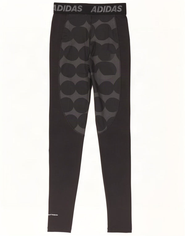 Adidas Marimekko Graphic Leggings pour femme UK 8/10 Petit pois noir