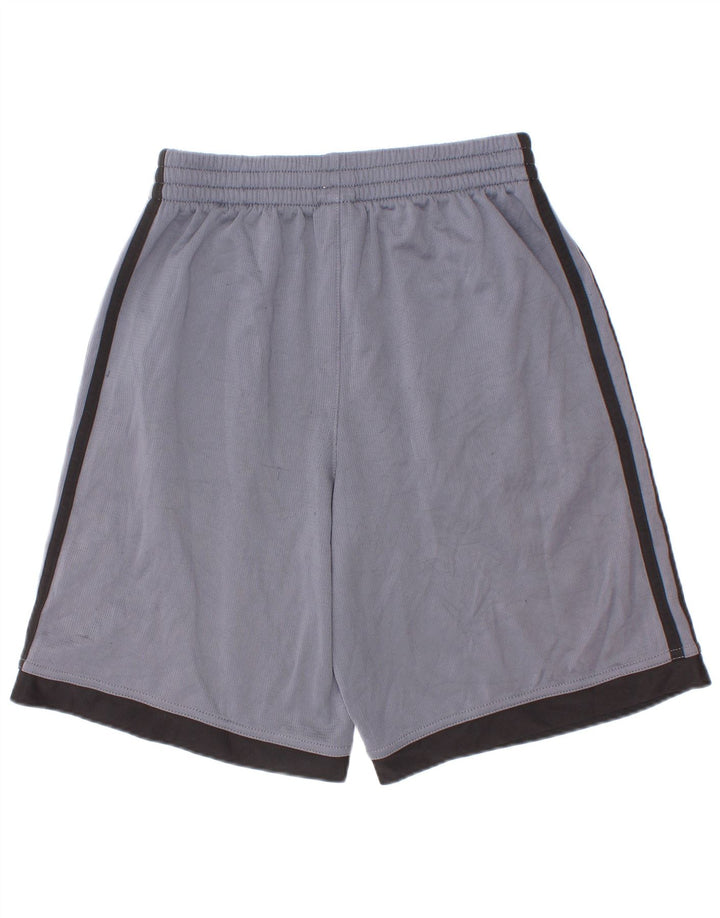 Adidas Short de Sport Garçon 10-11 Ans Bleu Moyen Colorblock Polyester