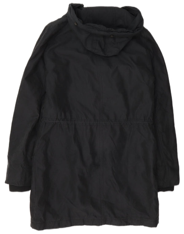 Abercrombie & Fitch Veste Parka à capuche pour femme UK 14 Bleu marine moyen