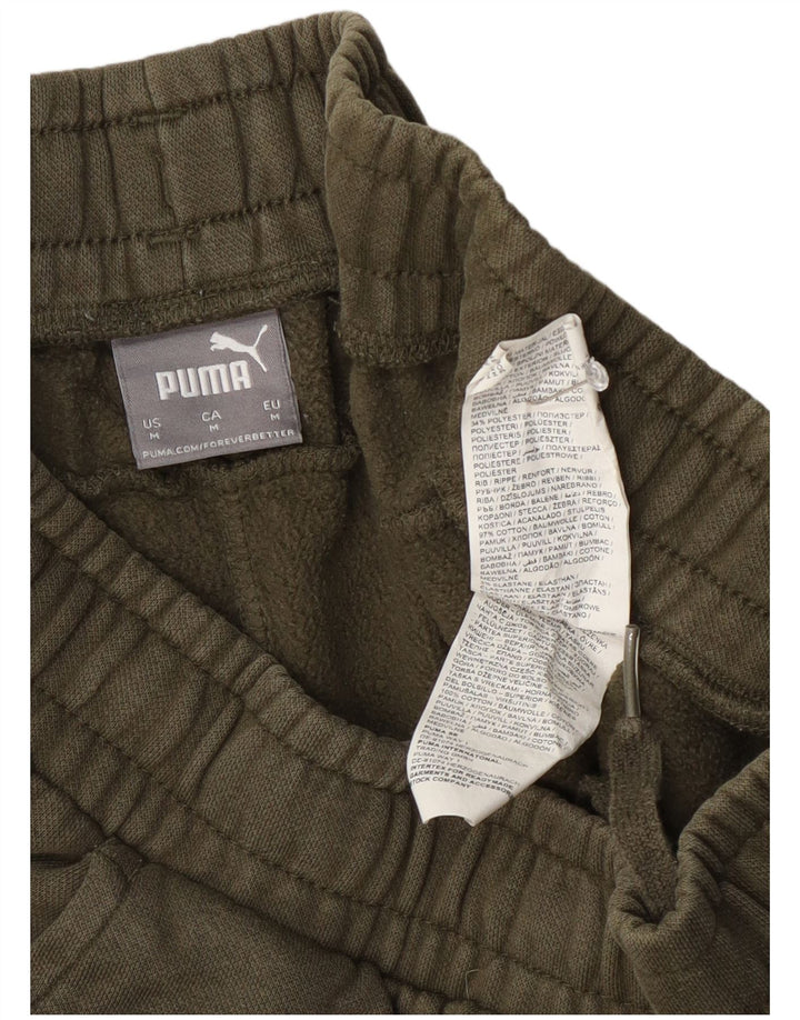 Puma Pantalon de Survêtement Joggers Homme Kaki Moyen Coton